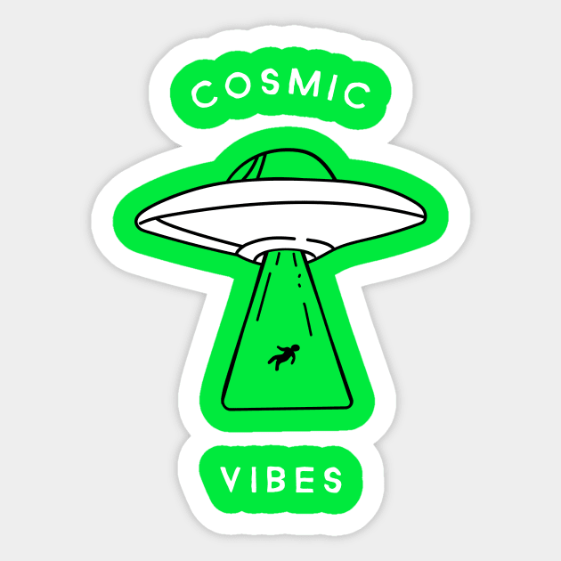 Cosmic vibes Sticker by MediocreStore